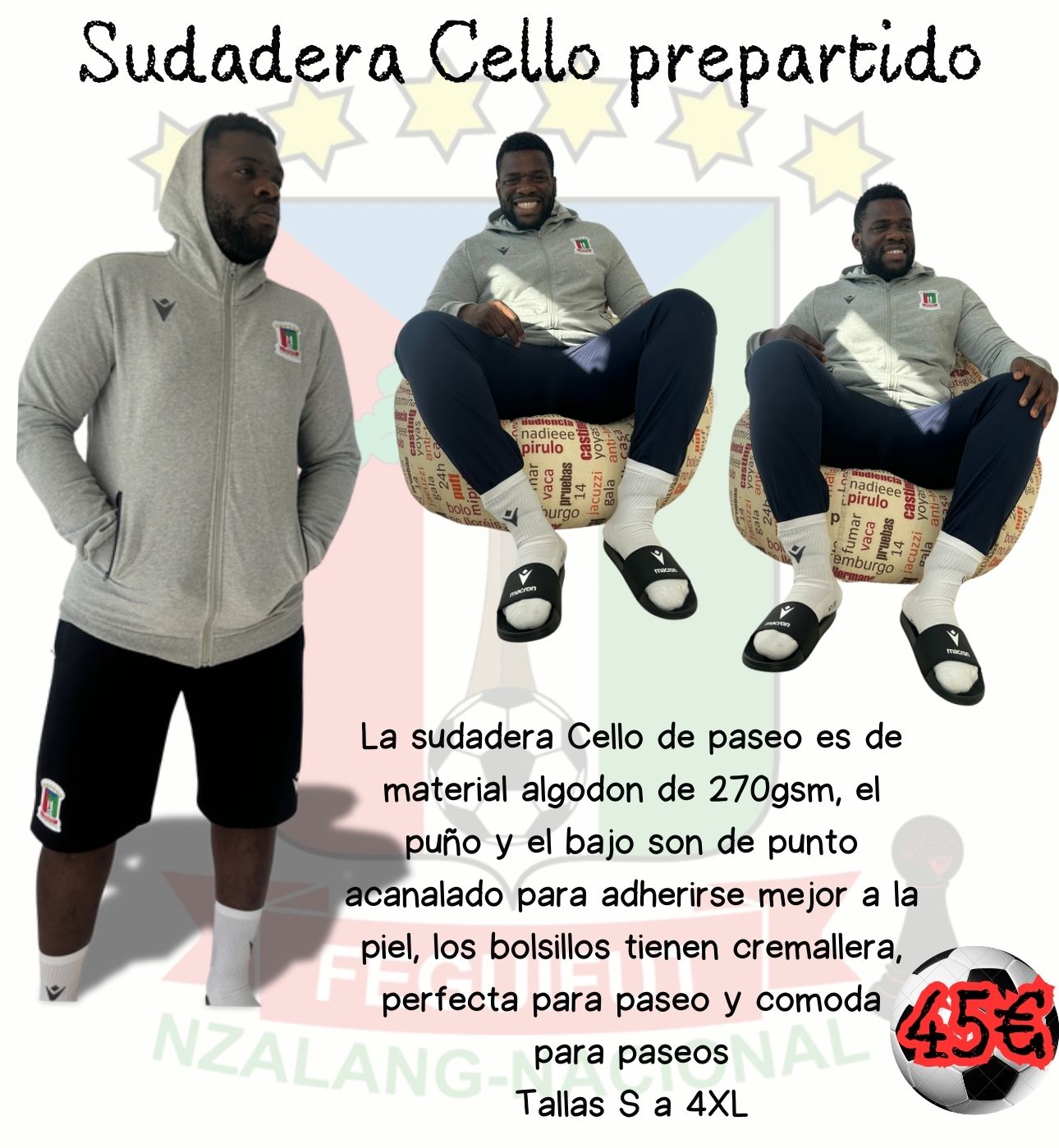 Sudadera Cello prepartido